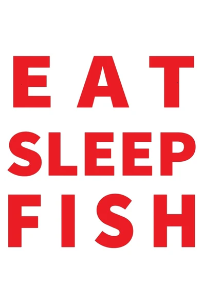 İndispensableyl Eat Sleep Fısh Yazı Sticker 30 X 30 Cm - Resim 2