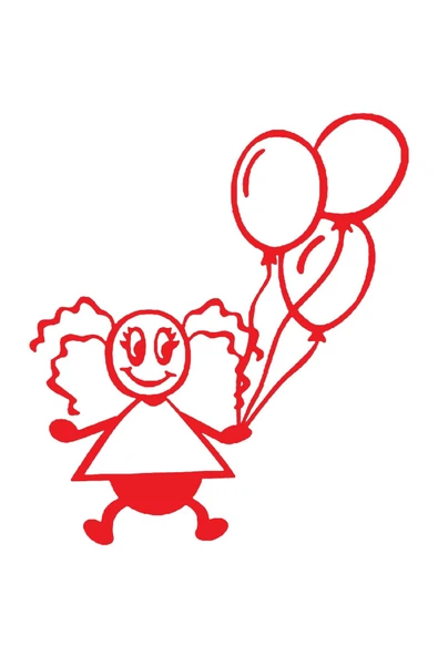 İndispensableyl Balonlu Çocuk Sticker 30 X 36 Cm - Resim 2