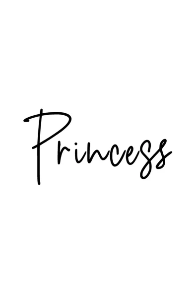 İndispensableyl Princess Sticker 10 X 5 Cm ürün görseli