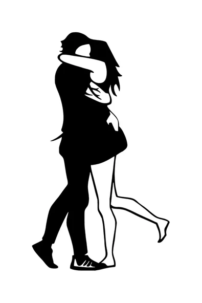 İndispensableyl Sarılmış Çift Sticker 20 X 34 Cm ürün görseli