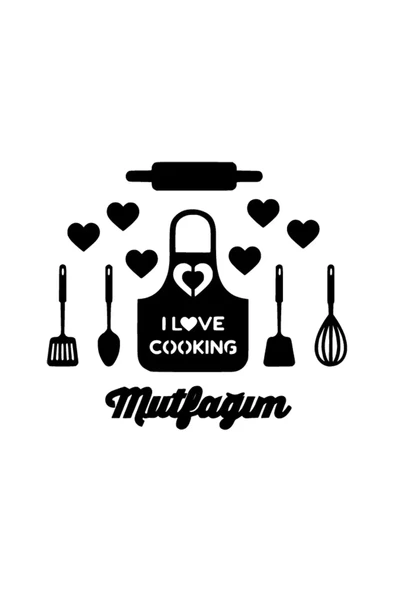 İndispensableyl Mutfağımı Seviyorum Sticker 20 X 18 Cm ürün görseli