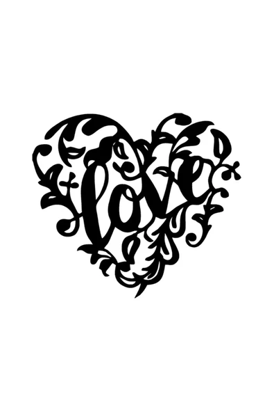 İndispensableyl Yapraklı Love Sticker 30 X 24 Cm ürün görseli