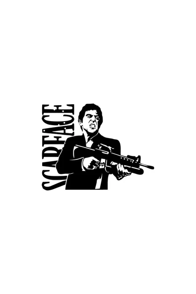 İndispensableyl Scarface Sticker 20 X 16 Cm - 1