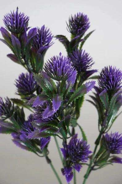 5 Dal Yapay Çiçek Plastik Demet Beyaz Iğneli Çam Demeti Garnitür Aradal Dekoratif Yapay Bitki - Resim 8