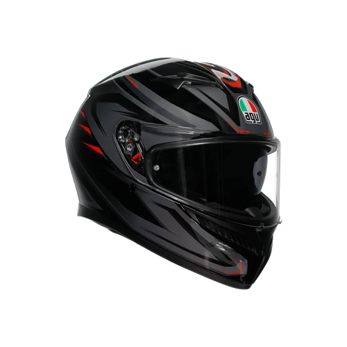 AGV KASK/K3  E2206 MPLK SYTH BLACK RED  CONFİGURATİON L