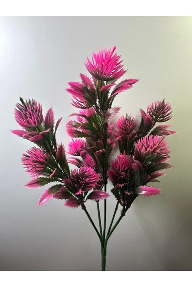 5 Dal Yapay Çiçek Plastik Demet Beyaz Iğneli Çam Demeti Garnitür Aradal Dekoratif Yapay Bitki - Resim 9