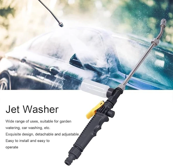 Monozone Yüksek Basınçlı Metal 56cm Ayarlanabilir Köpüklü Su Püskürtücü Araba,Bahçe,Pencere Yıkama - Resim 3