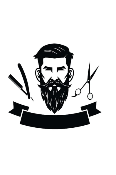 İndispensableyl Erkek Kuaför Sticker 20 X 18 Cm ürün görseli