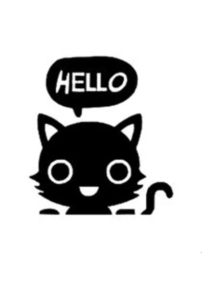 İndispensableyl Kedi Sticker 30 X 30 Cm ürün görseli