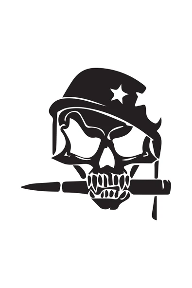 İndispensableyl Asker Kuru Kafa Sticker 20 X 20 Cm ürün görseli