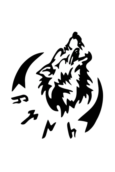 İndispensableyl Göktürkçe Türk Kurt Sticker 20 X 22 Cm ürün görseli