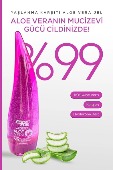 SOFTTO PLUS Yaşlanma Karşıtı Aloe Vera Jel 250 ml - 3