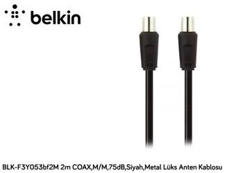 Belkin BLK-F3Y053BF2M 2mT Coax,M-M75db,Siyah,Metal Kablo - 2