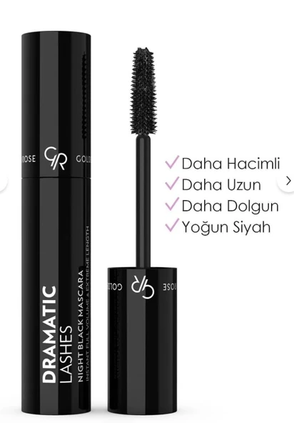 Golden Rose Dramatic Lashes Night Black Mascara - 1