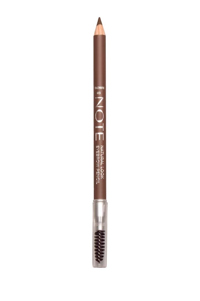NOTE Natural Eyebrow Pencil Waterproof Çift Taraflı Suya Dayanıklı Kaş Kalemi 03 Brown - Kahve - 3