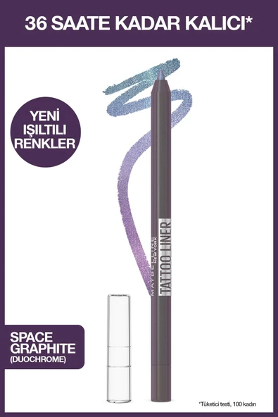 MAYBELLİNE NEW YORK Tattoo Liner Jel Göz Kalemi - 822 Space Graphite