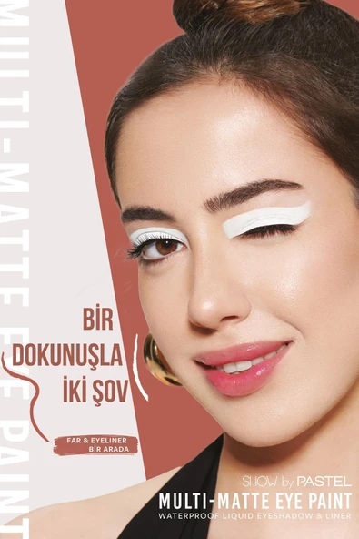 SHOW BY PASTEL Multi Matte Waterproof 83 Stylish Eyeliner Ve Likit Far - 3