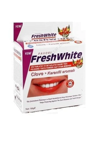 FRESH WHİTE Diş Tozu Smokers 50 gr