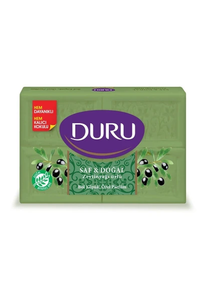 DURU Saf Ve Doğal Kaynaklı Beyaz Sabun Zeytinyağı Özlü 4 X 150 G = 600 G