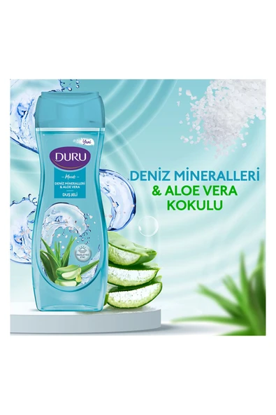 DURU Moods & Aloe Vera Duş Jeli 450ml,mineral - 2