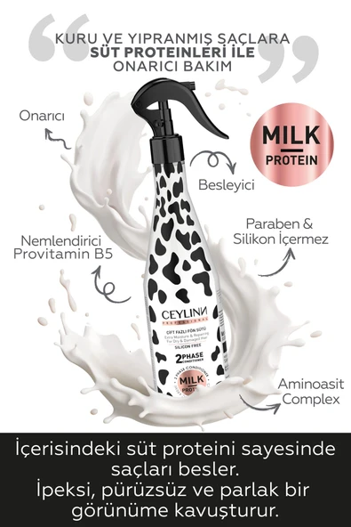 CEYLİNN Milk Protein Çift Fazlı Fön Sütü 400 ml - 2