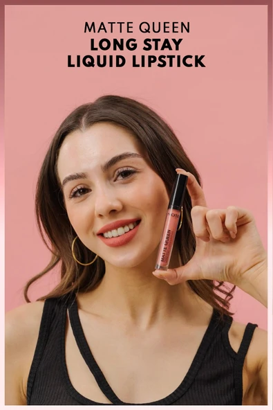 NOTE Matte Queen Lipstick Kalıcı Mat Likit Ruj - 07 Proud Pink - Pembe - 3