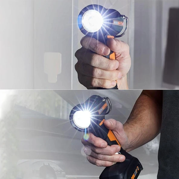 Worx WX025.9 20Volt 160/350 Lümen Profesyonel Çok Fonksiyonlu Led Fener (Akü Dahil Değildir) - 8