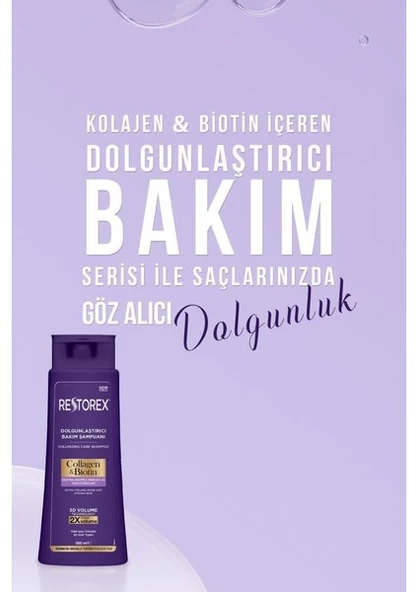 Restorex Collagen&biotin Dolgunlaştırıcı Şampuan 500 ml x 2 Adet - 3