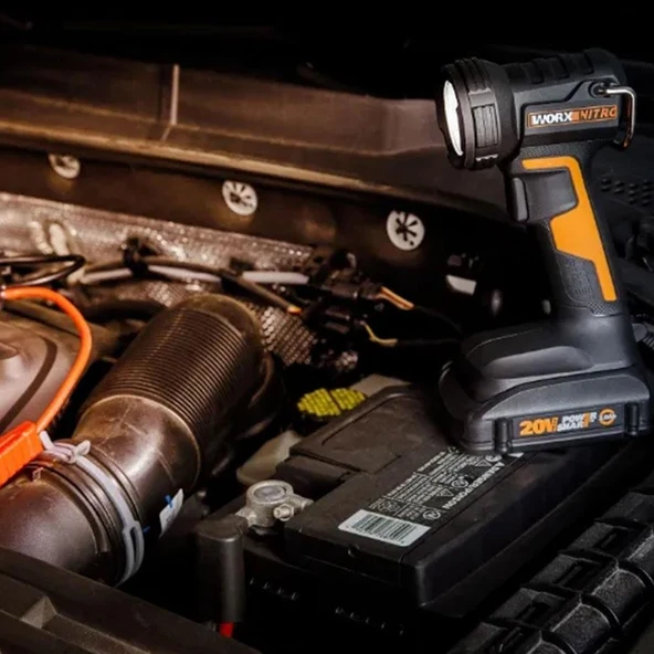 Worx WX025.9 20Volt 160/350 Lümen Profesyonel Çok Fonksiyonlu Led Fener (Akü Dahil Değildir) - 10