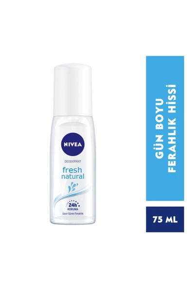 NİVEA FRESH NATURAL PUMP SPREY DEODORANT 75ML KADIN KATEGORİ: DEODORANT - 2