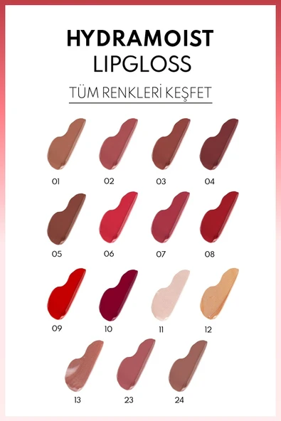 NOTE Hydramoist Lipgloss Nemlendirici Dudak Parlatıcısı - 08 Party Mood - Kırmızı - 3