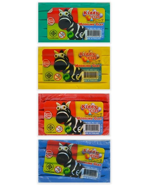 Kiddy Clay Renkli Oyun Hamuru 4lü 640gr