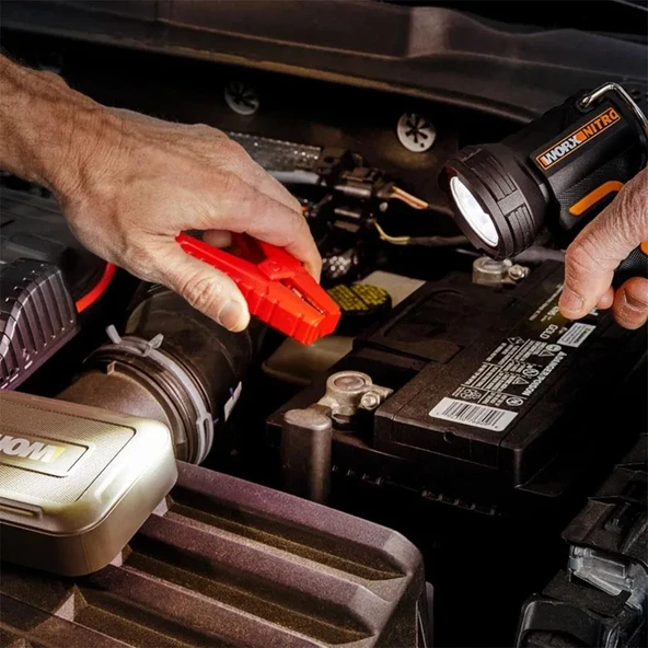 Worx WX025.9 20Volt 160/350 Lümen Profesyonel Çok Fonksiyonlu Led Fener (Akü Dahil Değildir) - 9