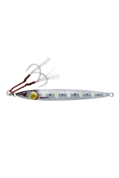 Savage Gear 3d Slim Jig Minnow 10cm 40gr Jig Yem Bone White Glow - 1