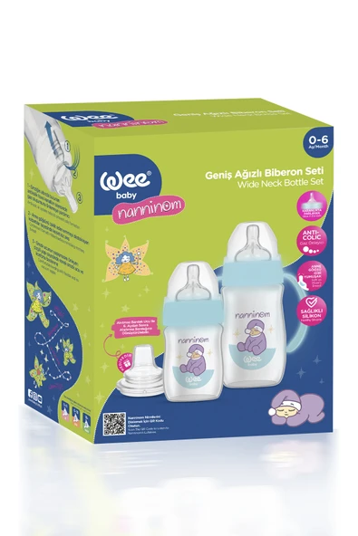 Wee Baby Nanninom Geniş Ağızlı Biberon Seti - 4