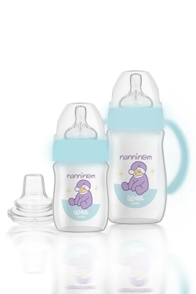 Wee Baby Nanninom Geniş Ağızlı Biberon Seti - 1