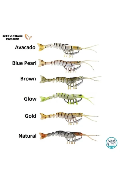 Savage Gear 3D TPE Manic Shrimp 6.5cm 4gr Silikon Brown - 2