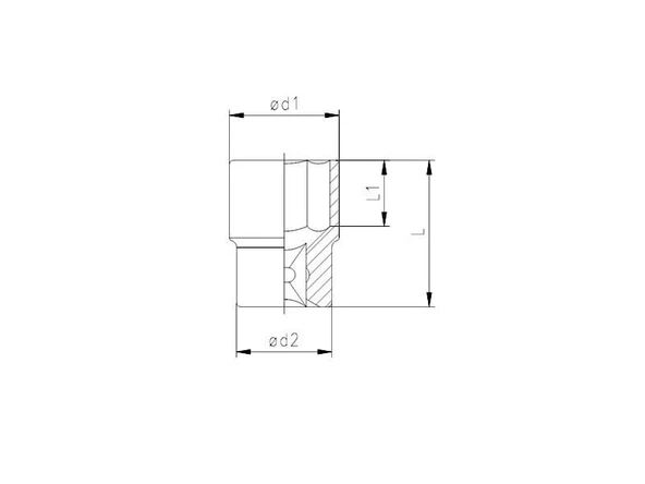1119 Altı Köşe Lokma Anahtar 3/4'' 38 mm - 2