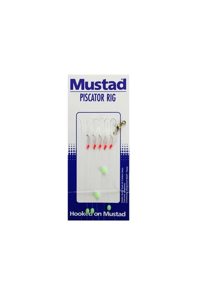Mustad Y033-008 Day Glo Rıg 0,30mm No:8 Çapari ürün görseli 1