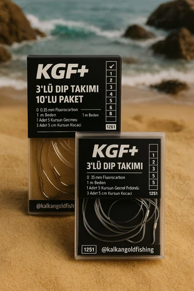 kgf plus KGF+ HunterDepth 3 Rig 10’lu Dip Takımı ürün görseli 1