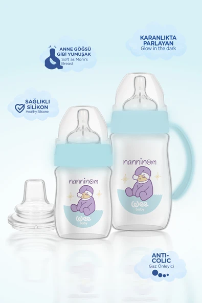 Wee Baby Nanninom Geniş Ağızlı Biberon Seti - 3