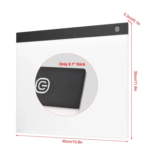 Monozone A3 LED Işıklı Çerçeve Çizim Tableti Dijital Grafik Sanat Animasyon Eskiz Çizim Kopyalama - 7