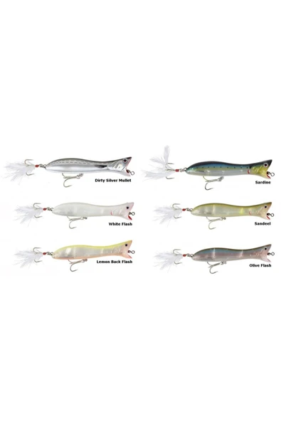 Savage Gear Panic Popper 16.5cm 68g Suni Yem Baloncuk Çıkartır 01-dirty Silver Mullet - 5