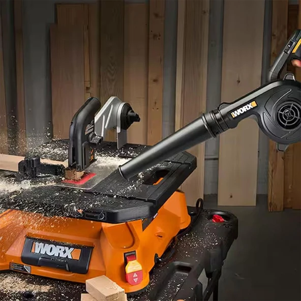 Worx WX094.9 20Volt Profesyonel Şarjlı Devir Ayarlı Üfleyici (Akü Dahil Değildir) - 12