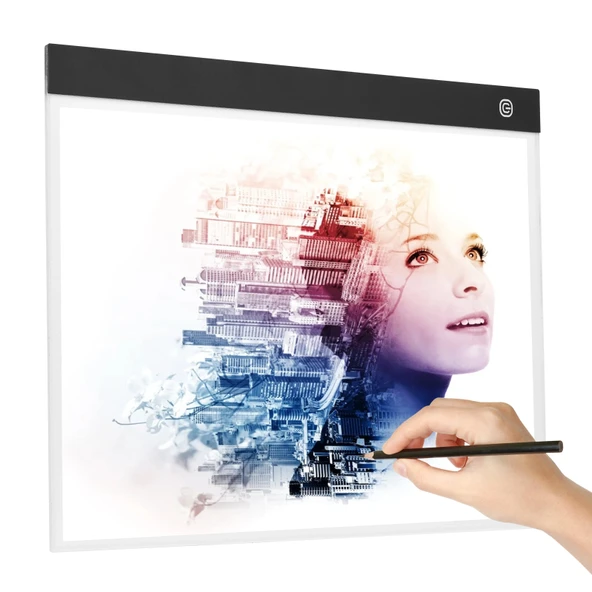 Monozone A3 LED Işıklı Çerçeve Çizim Tableti Dijital Grafik Sanat Animasyon Eskiz Çizim Kopyalama