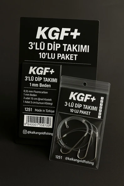 kgf plus KGF+ HunterDepth 3 Rig 10’lu Dip Takımı - Resim 2