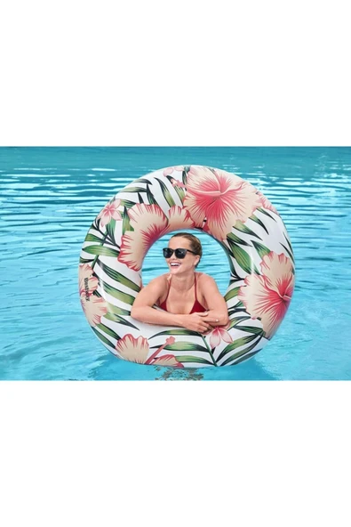 BESTWAY Tropikal Palmiye Desenli Simit 119 Cm 36237 - 5