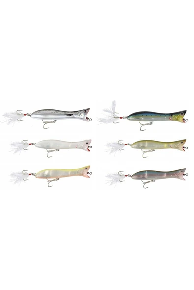 Savage Gear Panic Popper 16.5cm 68g Suni Yem Baloncuk Çıkartır 01-dirty Silver Mullet - 8