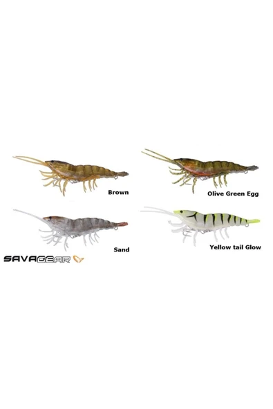Savage Gear 3d Hybrid Shrimp 10cm 17g Silikon Karides Suni Yem Olive Green Egg - 2