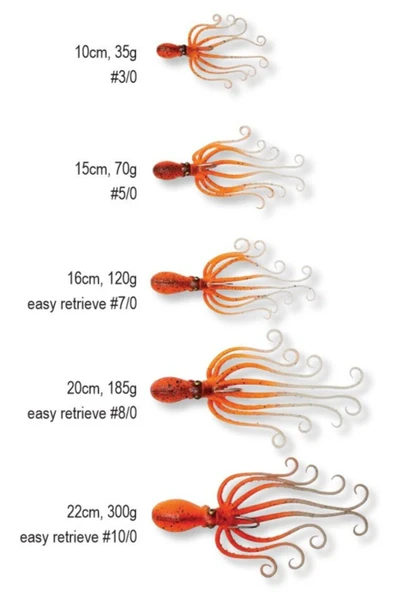 Savage Gear 3d Octopus Ahtapot Silikon 35g 10cm Jigging Suni Yem Uv Pink Glow - Resim 3